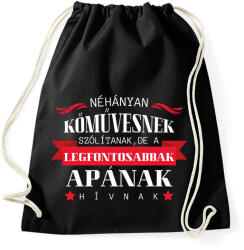 printfashion Kőműves apuka - Sportzsák, Tornazsák - Fekete (10289748)