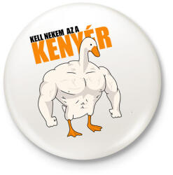 printfashion Kenyér - Kitűző, hűtőmágnes - Fehér (15850551)