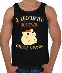printfashion A legcukibb hörcsög gazdija - Férfi atléta - Fekete (7024223)