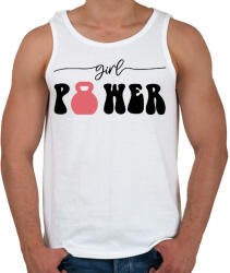 printfashion Girl Power - Kettlebell - Férfi atléta - Fehér (11722464)