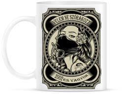 printfashion 2002 Velem ne szórakozz - Bögre - Fehér (5972238)