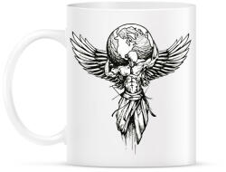 printfashion Gym world - Bögre - Fehér (16178167)