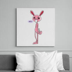 printfashion Nyuszika - Vászonkép - Fehér (6628515)