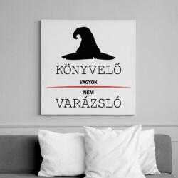 printfashion Könyvelő vagyok, nem varázsló - Vászonkép - Fehér (6641138)