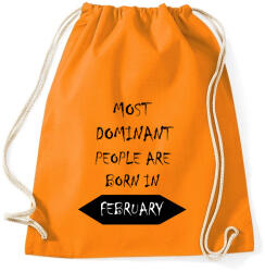 printfashion A legdominánsabb emberek februárban születnek - Sportzsák, Tornazsák - Narancssárga (1374246)