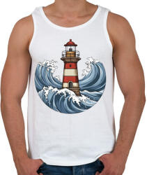 printfashion Világítótorony - Férfi atléta - Fehér (13991083)