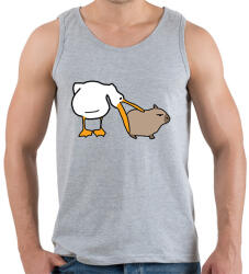 printfashion capybara és pelikán - Férfi atléta - Sport szürke (14717396)