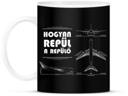 printfashion Hogyan repül a levegő - Bögre - Fekete (7687588)