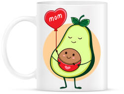 printfashion Terhes avokádó - Bögre - Fehér (11891617)