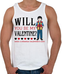 printfashion Strange valentine - Will - Férfi atléta - Fehér (11698628)