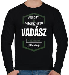 printfashion Vadász prémium minőség - Férfi pulóver - Fekete (1467998)