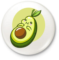 printfashion Avokádó Baby - Kitűző, hűtőmágnes - Fehér (13477067)