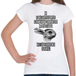 printfashion agyfélteke probléma kutya ws zsiráf - Női póló - Fehér (11552431)