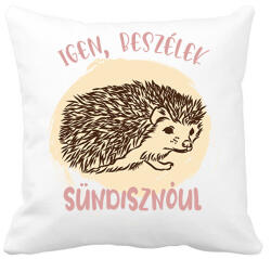 printfashion Igen, beszélek sündisznóul - Párnahuzat, Díszpárnahuzat - Fehér (7094769)