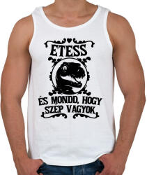 printfashion Etess és mondd, hogy szép vagyok! - Férfi atléta - Fehér (16407958)