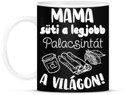 printfashion Mama süti a legjobb palacsintát a világon! - Bögre - Fekete (16572634)