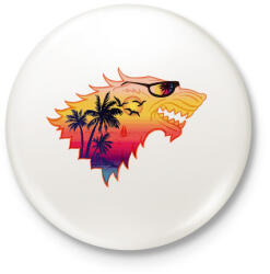 printfashion Summer is Coming - Kitűző, hűtőmágnes - Fehér (3080233)