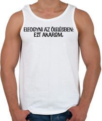 printfashion Elofogyni az ölelésben - Férfi atléta - Fehér (5332001)