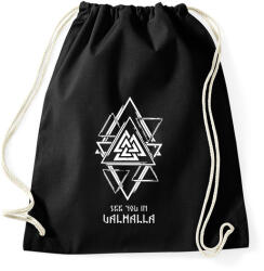 printfashion See you in Valhalla - Sportzsák, Tornazsák - Fekete (15515355)