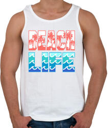 printfashion Beach Life - Férfi atléta - Fehér (1315123)
