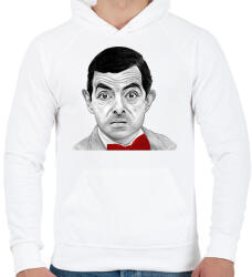 printfashion Mr. Bean - Férfi kapucnis pulóver - Fehér (1258954)