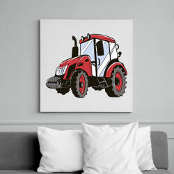 printfashion Traktor - Vászonkép - Fehér (13027238)