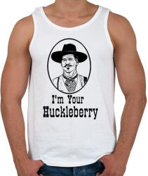 printfashion I'm Your Huckleberry - Férfi atléta - Fehér (16173747)