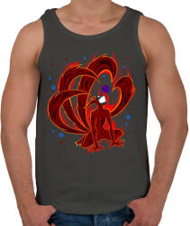 printfashion Naturo Kyuubi mode - Férfi atléta - Sötétszürke (4293465)