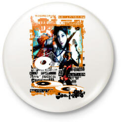 printfashion REVOLUTION - Kitűző, hűtőmágnes - Fehér (3075249)