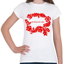 printfashion Két pejló páros minta #2 - Női póló - Fehér (15195308)
