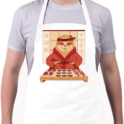 printfashion Lajhár sushival - Kötény - Fehér (11846842)