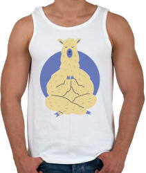 printfashion Láma GURU - Férfi atléta - Fehér (4207289)