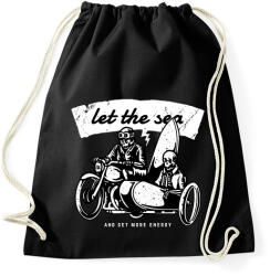 printfashion Irány a tenger! - Sportzsák, Tornazsák - Fekete (362944)