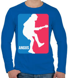 printfashion ACDC Angus - Férfi hosszú ujjú póló - Királykék (2939194)