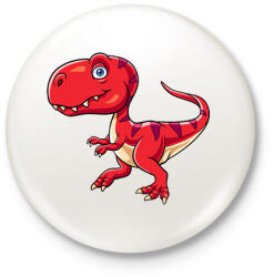 printfashion dino - Kitűző, hűtőmágnes - Fehér (15333341)