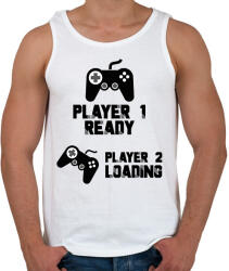 printfashion Player 1, Player 2 - Kismama - Férfi atléta - Fehér (7053715)