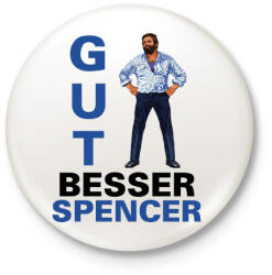 printfashion Gut, Besser, Spencer - Kitűző, hűtőmágnes - Fehér (9829550)