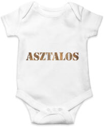 printfashion Asztalos - Fa mintás - Baba Body - Fehér (6562971)