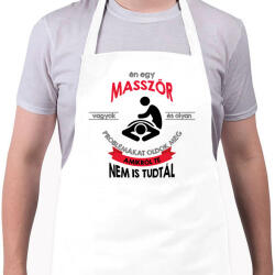 printfashion Masszőr vagyok - Kötény - Fehér (12609434)