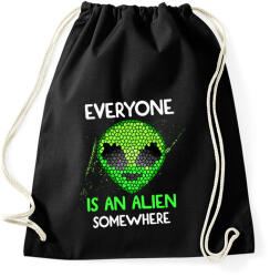 printfashion Valahol mindenki egy Alien - Sportzsák, Tornazsák - Fekete (14567060)
