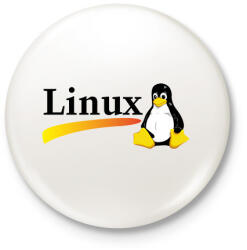 printfashion Linux is the best! - Kitűző, hűtőmágnes - Fehér (14760391)