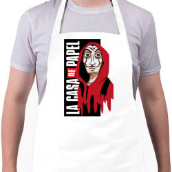 printfashion Casa de papel art - Kötény - Fehér (4915472)