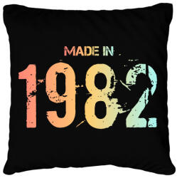 printfashion 1982 - Párnahuzat, Díszpárnahuzat - Fekete (6227686)