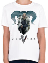 printfashion Vikings - Gyerek póló - Fehér (2758366)