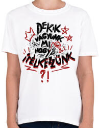 printfashion De kik vagyunk mi, hogy ítélkezzünk? - Gyerek póló - Fehér (16793619)