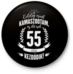 printfashion kamasz-55-white - Kitűző, hűtőmágnes - Fekete (3093910)