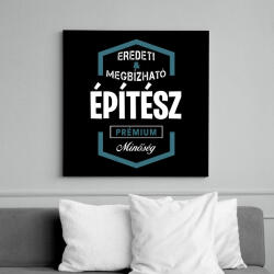 printfashion Építész prémium minőség - Vászonkép - Fekete (6647865)