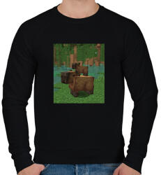 printfashion Minecraft Capybara - Férfi pulóver - Fekete (13855229)