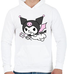 printfashion kuromi - Férfi kapucnis pulóver - Fehér (16008623)