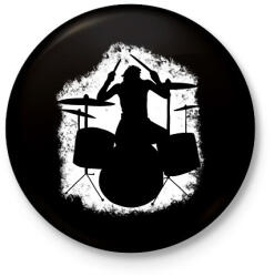 printfashion Dobos - Kitűző, hűtőmágnes - Fekete (5993268)